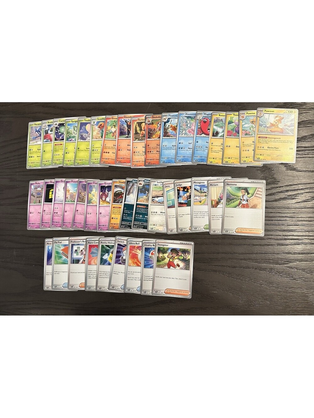 Pokémon Trading Card Lot Modern Mixed Pokémon Trainer & Energy Cards Bundle